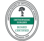 Board certified in orthopedic surgery